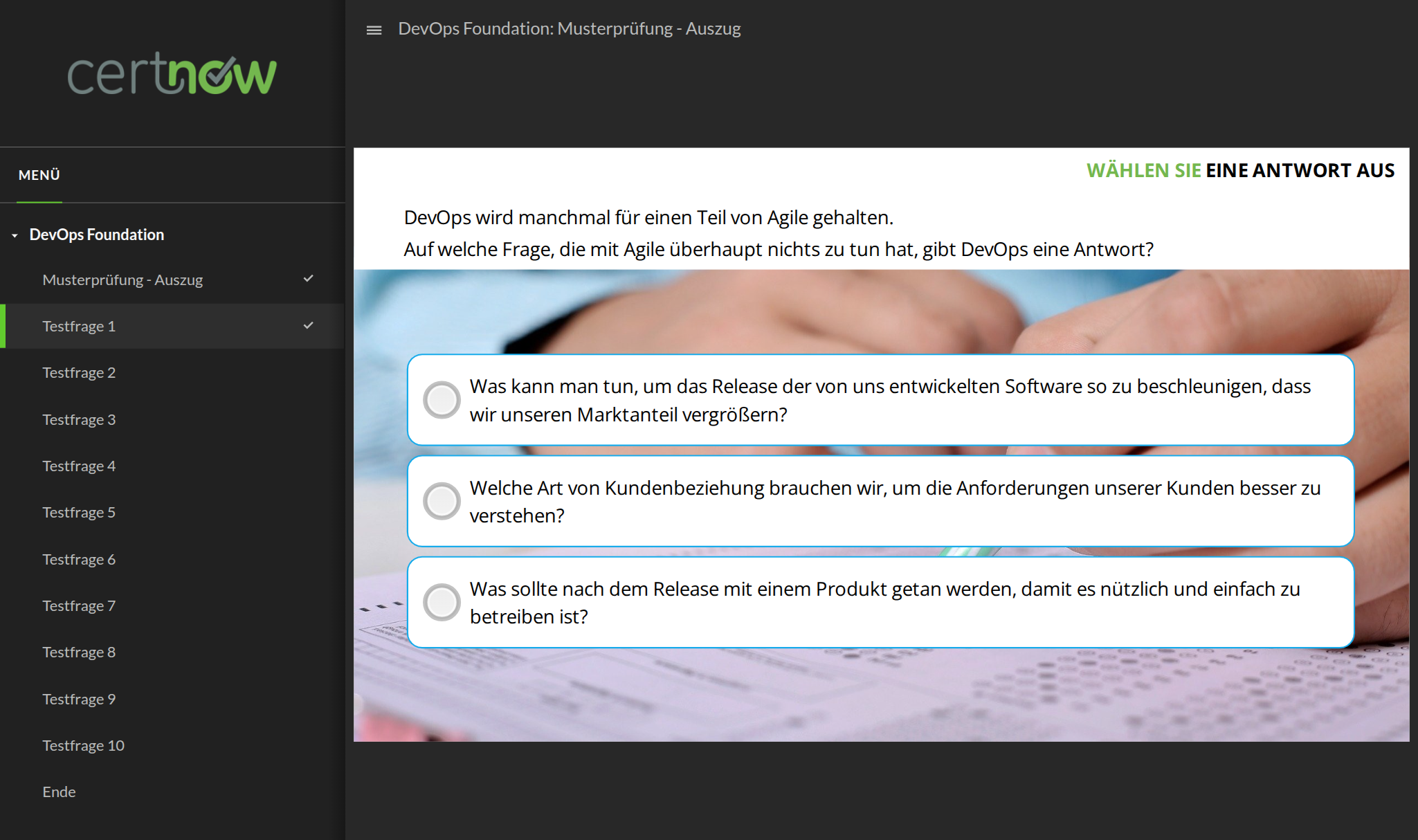 DevOps Foundation Musterprüfung 